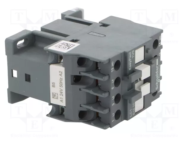 SCHNEIDER ELECTRIC Contactor Easy TeSys 3-polar 12A 24VAC