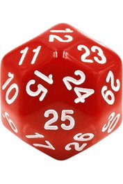 Sas Trade Invaders Dado de 30 Caras Cuenta Regresiva Rojo