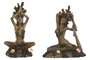 DKD Home Decor Figura de Resina Madre Naturaleza y Yoga - Pack de 2