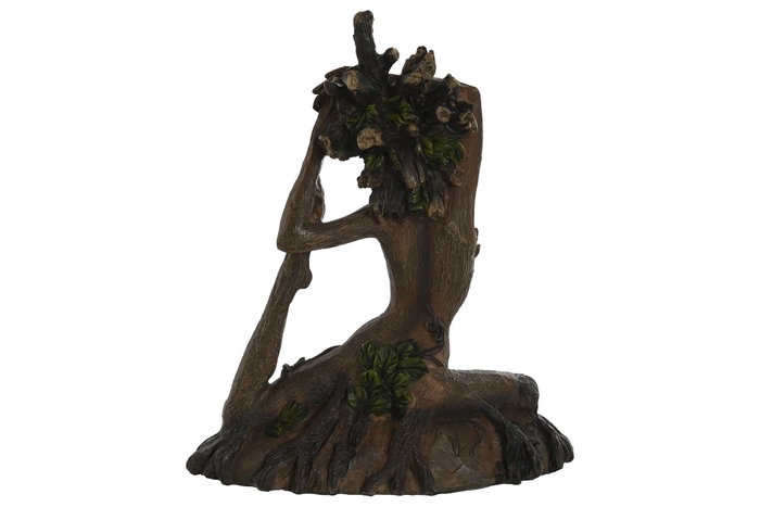 DKD Home Decor Figura de Resina Madre Naturaleza y Yoga - Pack de 2