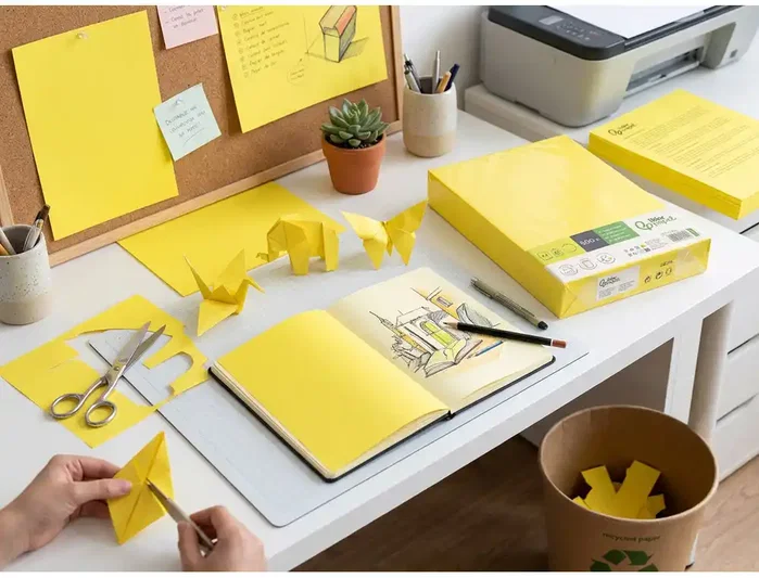 Liderpapel Papel de color Amarillo intenso DIN A4 80 g 500 hojas