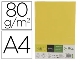 Liderpapel Papel de color Amarillo intenso DIN A4 80 g 500 hojas