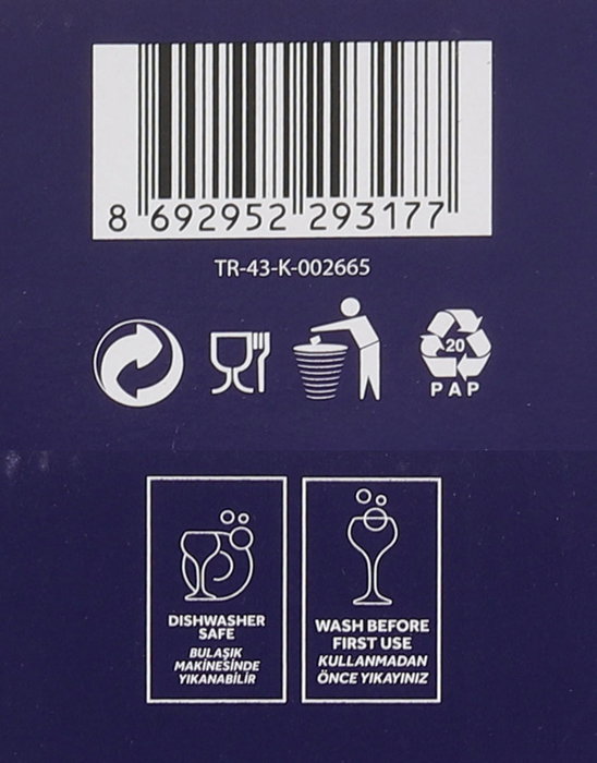 LAV Set 6 Vasos Largos 390Cc Wave (4 Cajas)