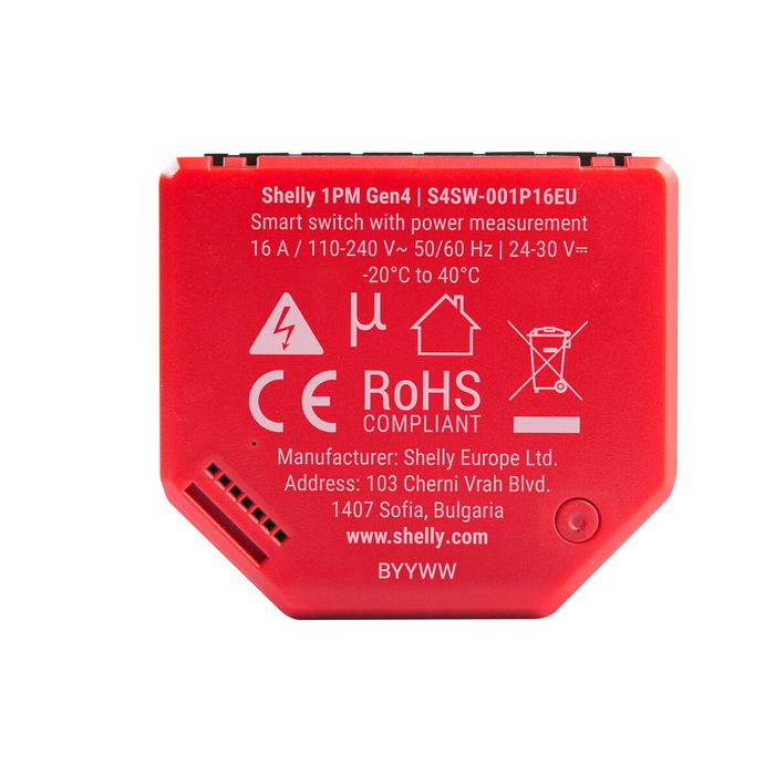 Shelly Módulo switch Gen 4 1PM Wi-Fi BT