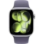 Apple Watch Series 11 GPS 42mm Caja Aluminio Plateada Correa Deportiva Morado Niebla S/M MEU64ZRA