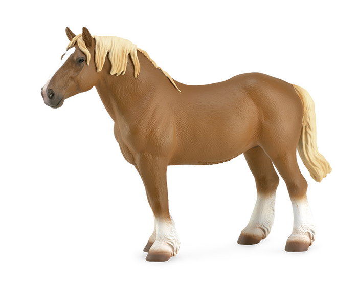 Collecta Yegua Belga Marrón Castaño XL 88819 Réplica a escala pintada a mano con gran detalle