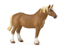 Collecta Yegua Belga Marrón Castaño XL 88819 Réplica a escala pintada a mano con gran detalle