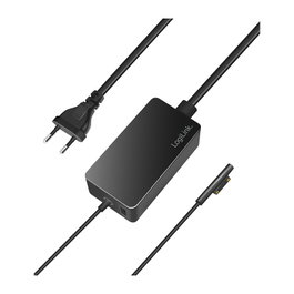 LogiLink Fuente de alimentación para Surface Book, 65W, con puerto USB, negro