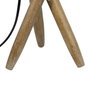 Ixia Lámpara de Mesa Natural Tejido-Madera 25 x 25 x 54 cm