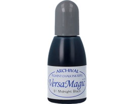 Tsukineko Versamagic Tinta de Recarga Negro Noche Efecto Tiza 20ml