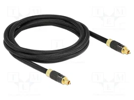 DeLOCK Cable TOSLINK estándar macho a macho de 2 m, Antracita