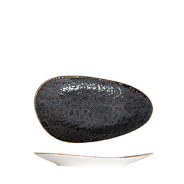 Summa Plato Oval Vitro Porcelana, Marrón (Moon Brown), Plato Llano 26x15x3 cm (Set de 6)