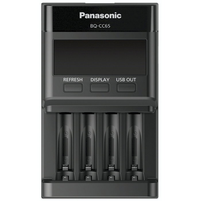 Panasonic eneloop LCD PRO BQ-CC65E Cargador Universal Smart para 4x AA/AAA Negro Panasonic eneloop LCD PRO BQ-CC65E Cargador Universal Smart para 4x AA/AAA Negro