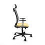 PIQUERAS Y CRESPO Silla de oficina Haches con mecanismo Sincro/Traslack, Crema y Gris