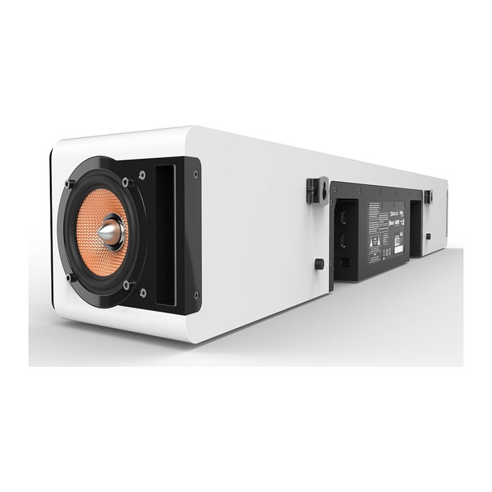 Teufel CINEBAR ULTIMA Soundbar 2.0 Canales 380W Bluetooth WiFi con Subwoofer Inalámbrico 240W Color Blanco
