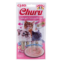 CHURU VET Receta de Atún con Salmón 4 Sticks de 14g