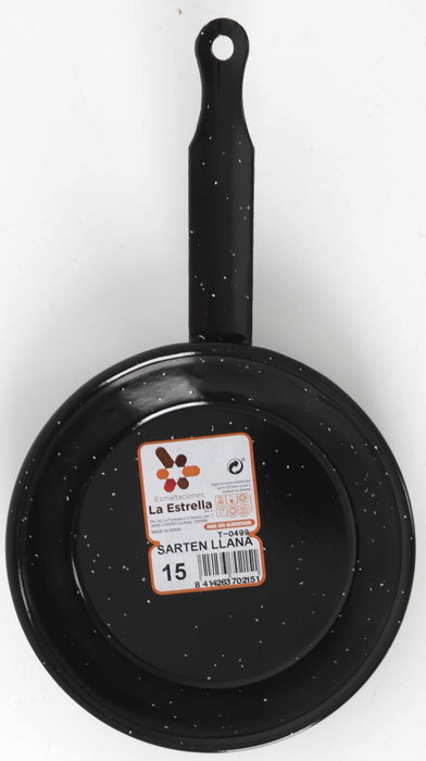 La Estrella Sartén Llana Bordonada 15cm Jaspeada