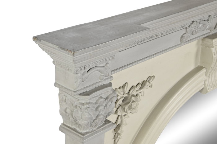 DKD Home Decor Espejo Mango Blanco 115x10x142