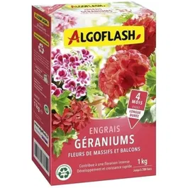 Algoflash Naturasol SMART1N Fertilizante para Geranios, Flores de Camas y Balcones - 1 kg
