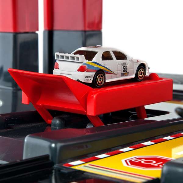 Molto Parking 4 plantas con pistas y 2 coches de metal