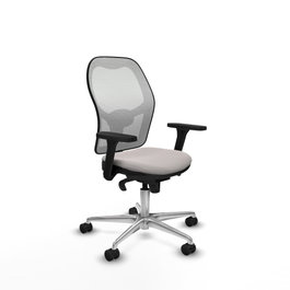PIQUERAS Y CRESPO Silla de oficina Jorquera con mecanismo Sincro, Blanco