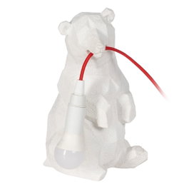 Ixia Lámpara de Mesa Oso Blanco Poliresina