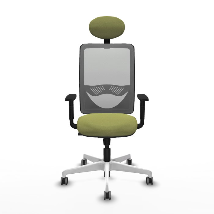 PIQUERAS Y CRESPO Silla de oficina Zulema con mecanismo Sincro, Verde oliva y Gris PIQUERAS Y CRESPO Silla de oficina Zulema con mecanismo Sincro, Verde oliva y Gris