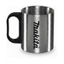 Makita Taza térmica KF000020 de acero inoxidable, 160 ml, Plata / Negro