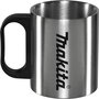 Makita Taza térmica KF000020 de acero inoxidable, 160 ml, Plata / Negro