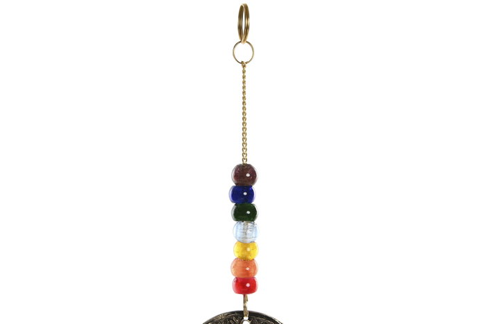 DKD Home Decor Decoración Colgante India Dorado Multicolor (6 Unidades) inevitable