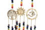 DKD Home Decor Decoración Colgante India Dorado Multicolor (6 Unidades) inevitable