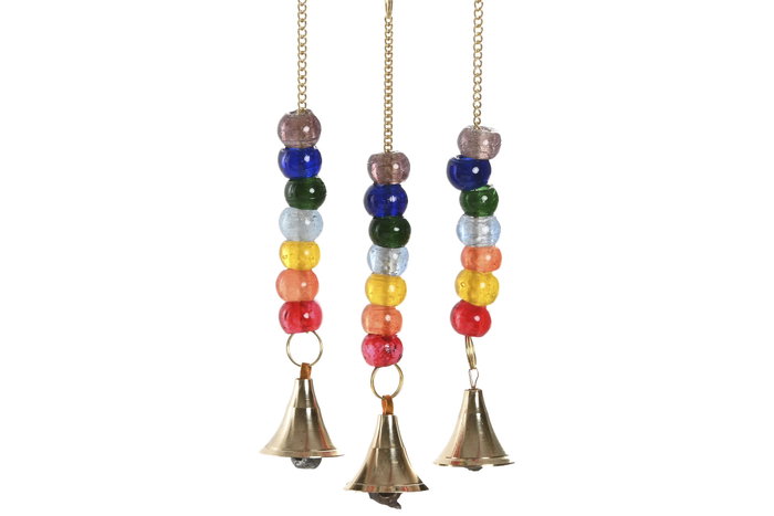 DKD Home Decor Decoración Colgante India Dorado Multicolor (6 Unidades) inevitable