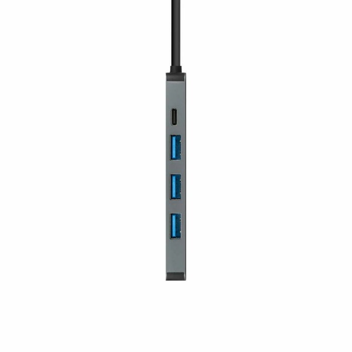Nanocable Hub USB-C 5 en 1 con 3xUSB-A 3.0, HDMI 4K y USB-C PD 100W - Gris Nanocable Hub USB-C 5 en 1 con 3xUSB-A 3.0, HDMI 4K y USB-C PD 100W - Gris