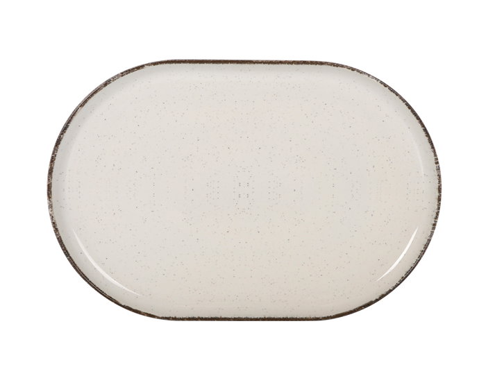 La Mediterranea Fuente Oval Anllo Nordic Brillo 30x20x2.5cm