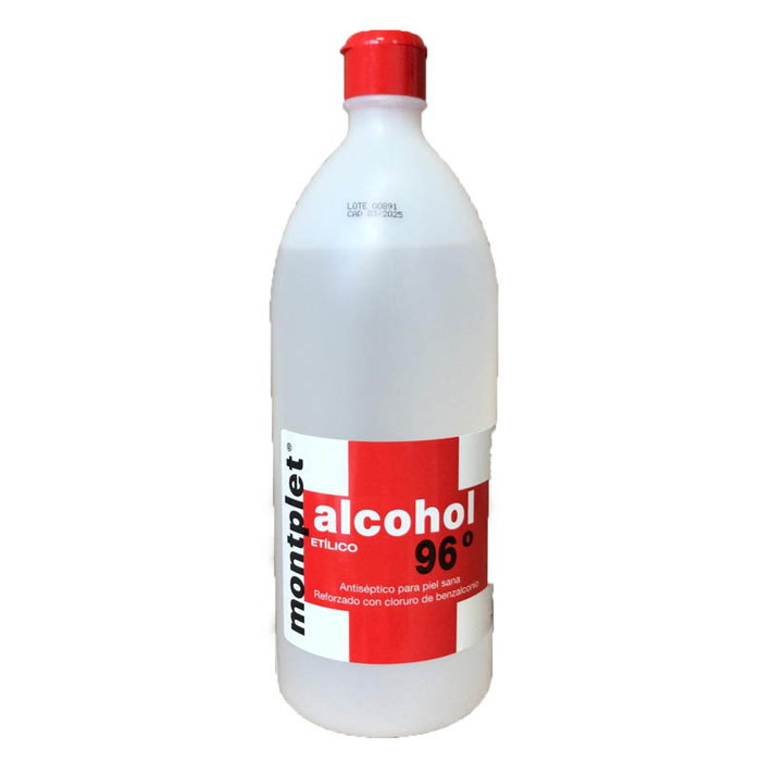 MONPLET Alcohol Etílico 96º con Cloruro de Benzalconio 1 L MONPLET Alcohol Etílico 96º con Cloruro de Benzalconio 1 L
