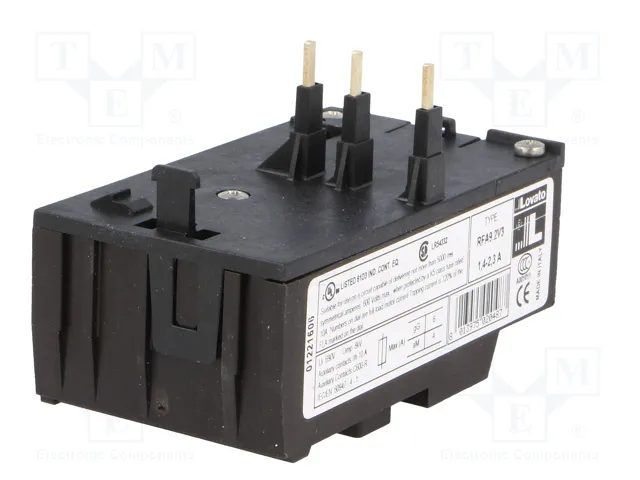 LOVATO ELECTRIC Relé térmico 1,4÷2,3A 11RFA9 LOVATO ELECTRIC Relé térmico 1,4÷2,3A 11RFA9