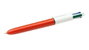 BIC Bolígrafo 4 Colores Fine Punta Fina Set de 12 unidades