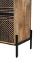 Aparador Home ESPRIT Negro Dorado Natural Madera 180 x 40 x 80 cm