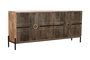 Aparador Home ESPRIT Negro Dorado Natural Madera 180 x 40 x 80 cm