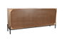 Aparador Home ESPRIT Negro Dorado Natural Madera 180 x 40 x 80 cm