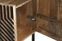 Aparador Home ESPRIT Negro Dorado Natural Madera 180 x 40 x 80 cm