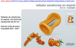 Lifestyle Rallador con Forma de Sacapuntas y Rizador de 8,5 cm