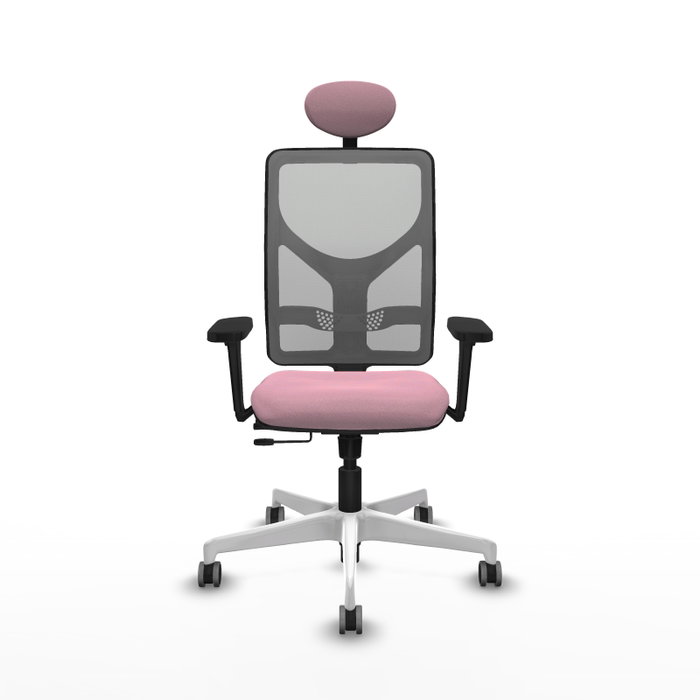 PIQUERAS Y CRESPO Silla de oficina Motilla con mecanismo Sincro/Traslack Rosa y Gris PIQUERAS Y CRESPO Silla de oficina Motilla con mecanismo Sincro/Traslack Rosa y Gris