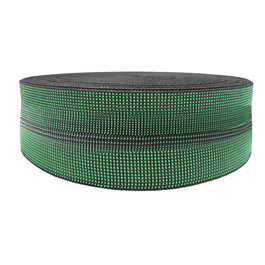 Q&Q Rollo Cincha Elástica Verde 100 Metros Goma Elasticidad 40% Ancho 60 Mm