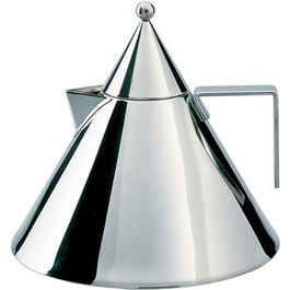 Alessi 90017 IL CONICO Hervidor de Agua Acero Inoxidable 18/10 Diseñado por Aldo Rossi