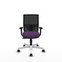 PIQUERAS Y CRESPO Silla de oficina Yunquera con mecanismo Sincro, Morado y Negro