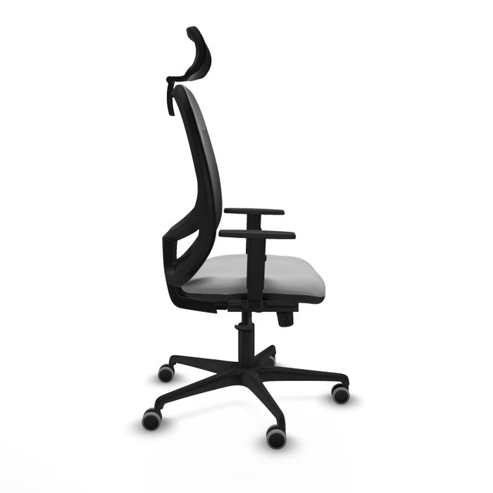 PIQUERAS Y CRESPO Silla de oficina Cilanco con mecanismo Sincro, Gris claro y Negro