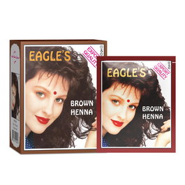 Conjunto, Eagles, Henna Hair Color, Tinte permanente para el cabello, Dark Brown, 6 uds, 10 g