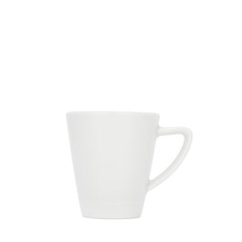 SUMMA Taza de Desayuno de Porcelana, 22 cl / 0.22L, Vajilla, Alba, 8.8 cm Alto x 7.6 cm Diámetro (Set de 12)