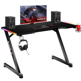 Escritorio Huzaro HZ-Hero 2.5 RGB Negro Aluminio Acero 120 x 60 cm